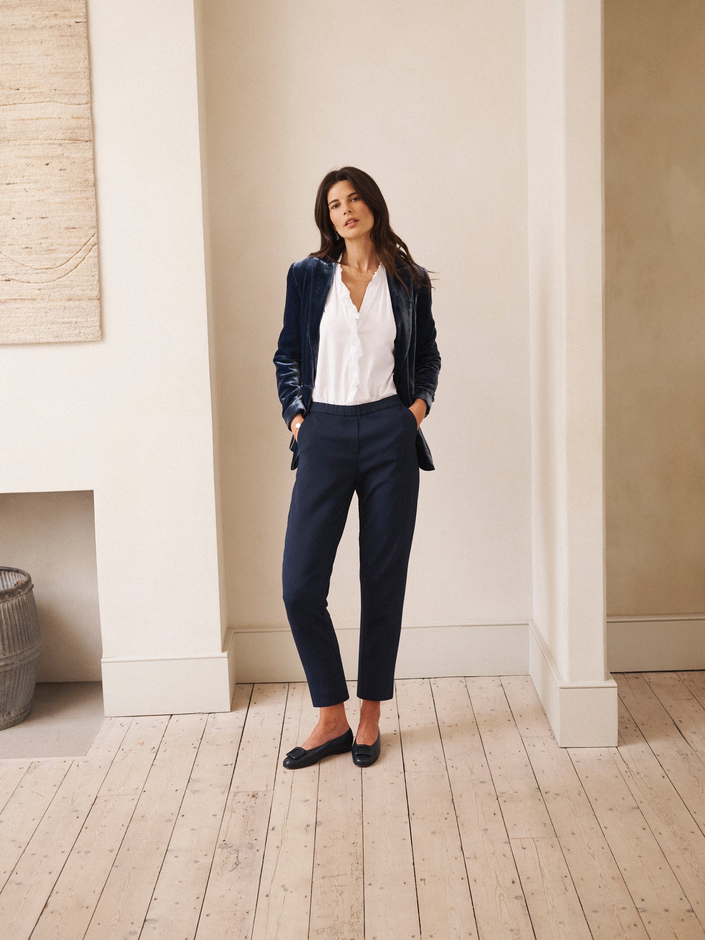 Imogen stretch trouser - Navy