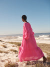 Iris gauze linen dress - Bright Pink