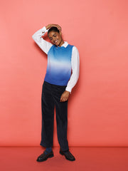 Kate cotton velvet jean - Carbon