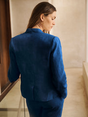 Jay lightweight linen jacket - Indigo | NRBY Clothing