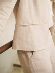 Jay lightweight linen jacket - Oyster