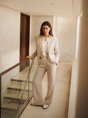 Jay lightweight linen jacket - Oyster