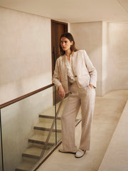 Jay lightweight linen jacket - Oyster