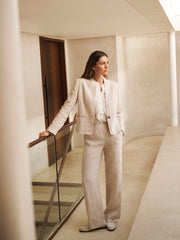 Jay lightweight linen jacket - Oyster