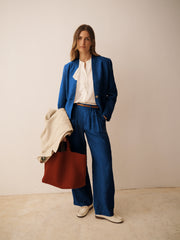 Jay lightweight linen jacket - Indigo | NRBY Clothing