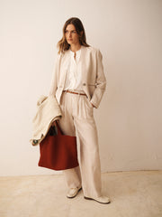 Jay lightweight linen jacket - Oyster