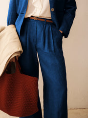 Jay lightweight linen jacket - Indigo | NRBY Clothing