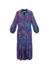 Jemima silk star paisley dress