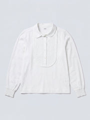 Jenna cotton swiss dot shirt - White | NRBY Clothing