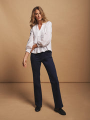 Bianca cotton bootcut jean - Navy