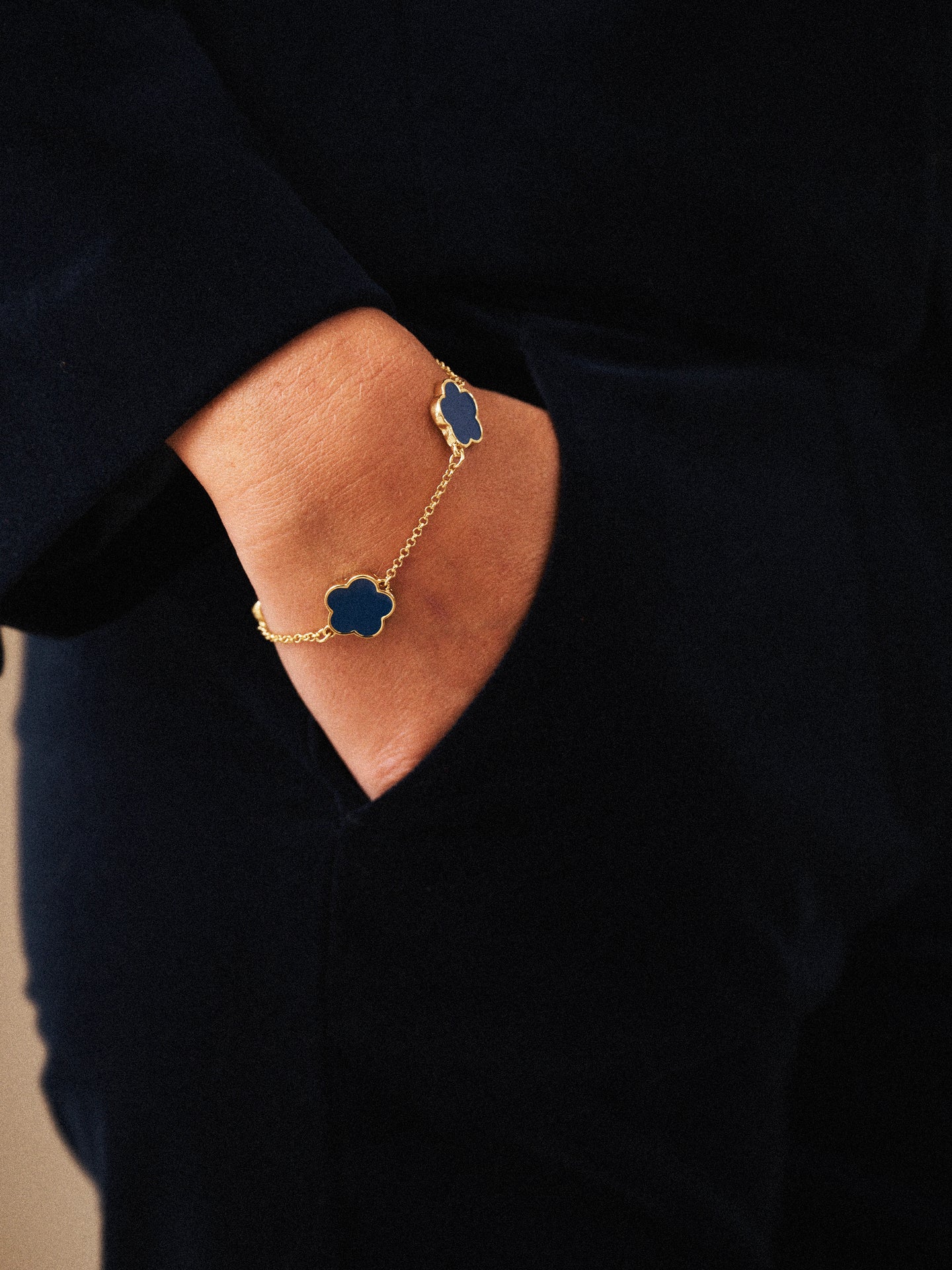 Blue Flower Bracelet