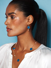 Peacock Flower and Pearl Necklace