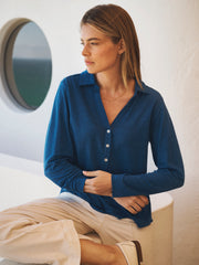 Juno linen shirt - Indigo