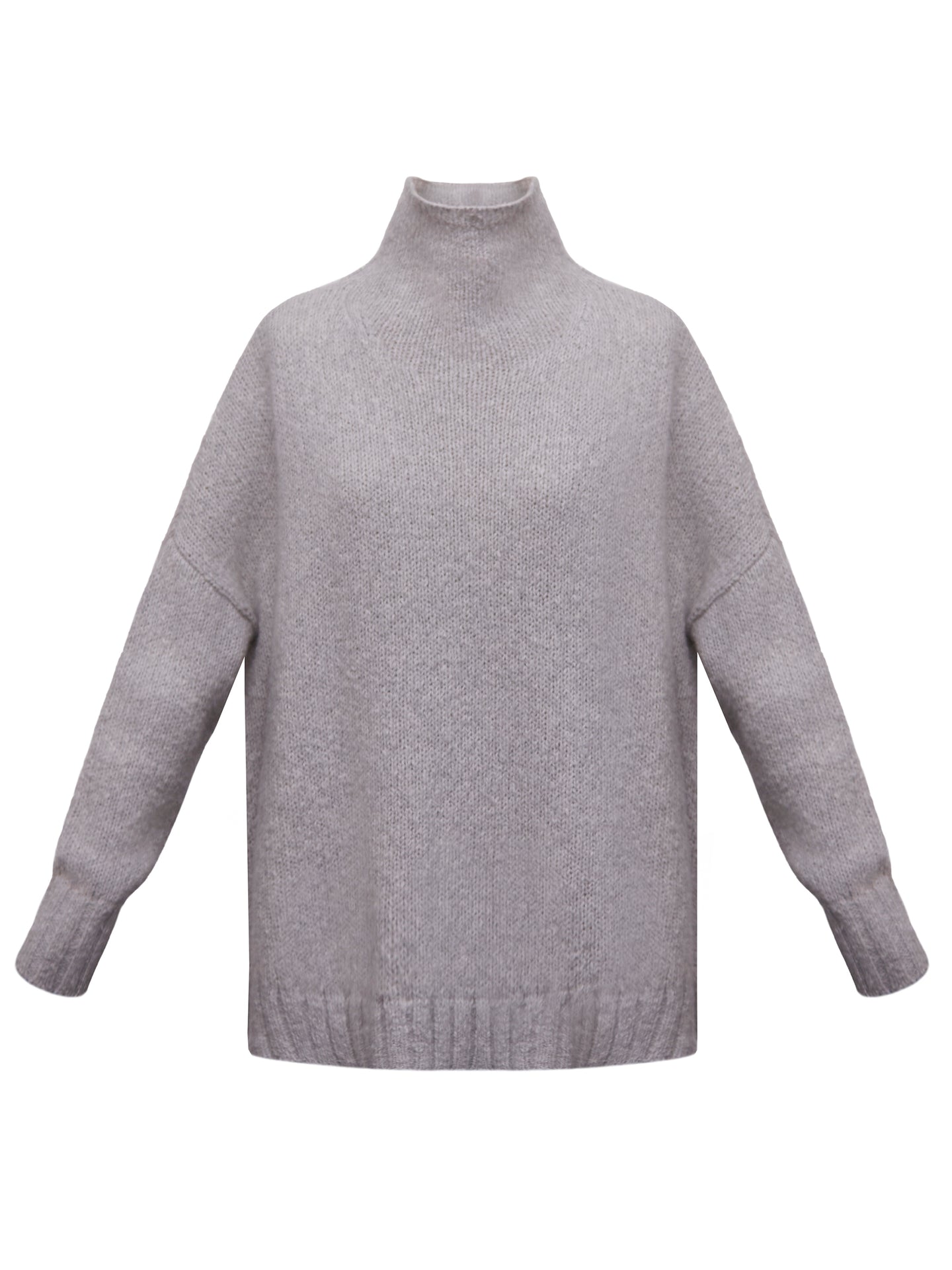 Jana alpaca blend sweater - Silver Grey