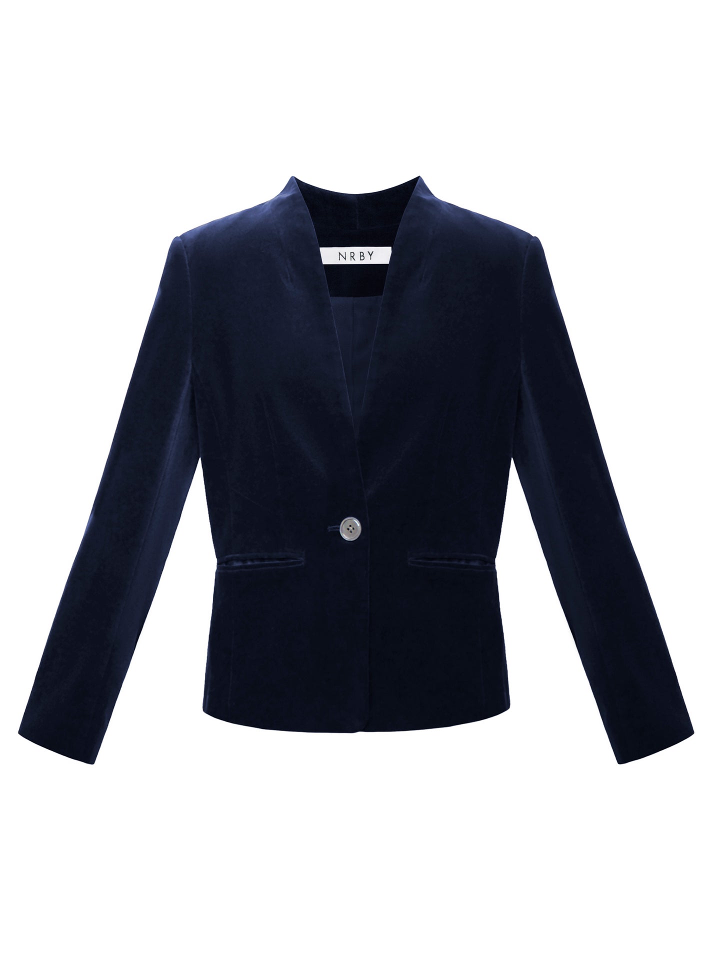 Jay cotton velvet jacket - Dark Navy