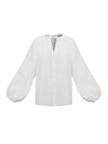 Jaya cotton embroidered shirt - White