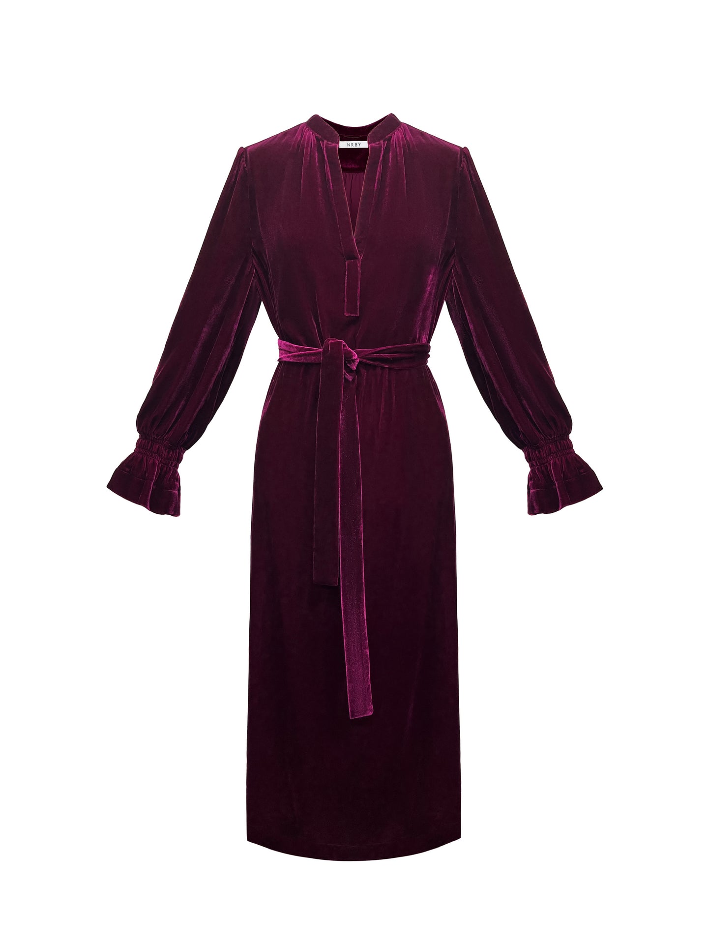 Jo velvet dress - Damson