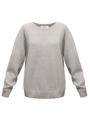 JoJo reversible cotton cashmere sweater - Tonal Multistripe / Grey