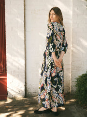 Keisha silk petal paisley print maxi dress | NRBY Clothing