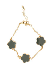 Khaki Flower Bracelet