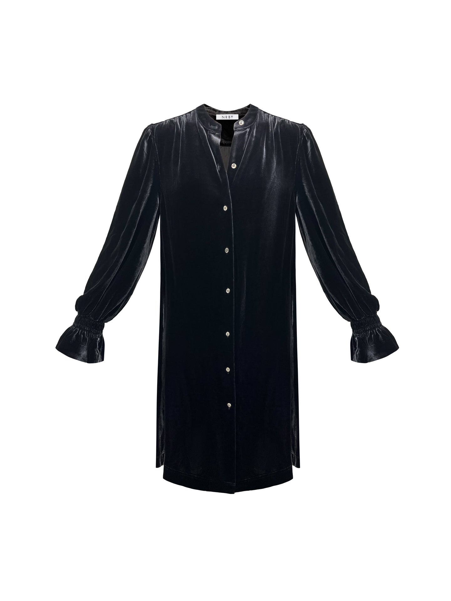 Cat velvet tunic - Carbon