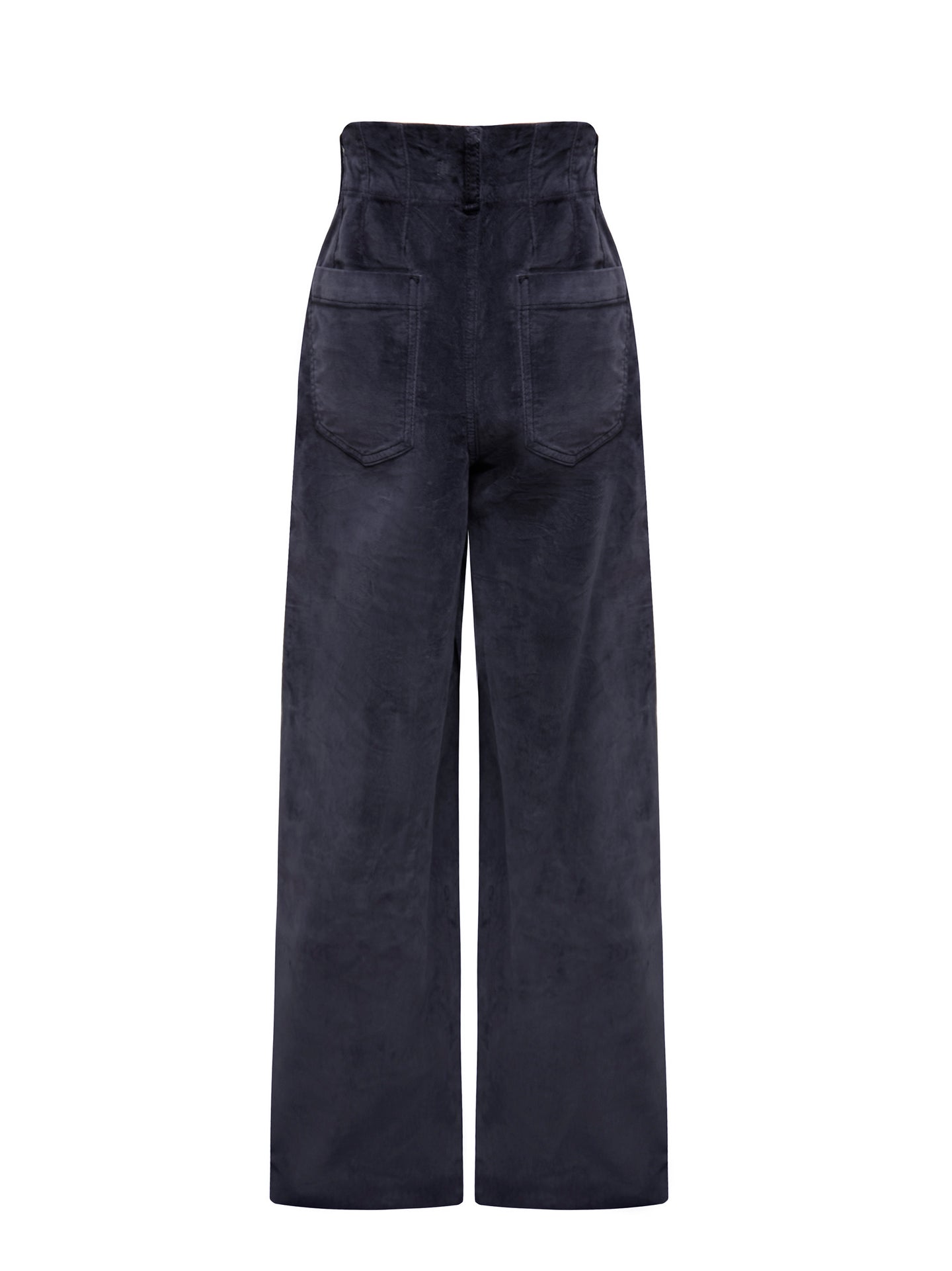 Kate cotton velvet jean - Carbon