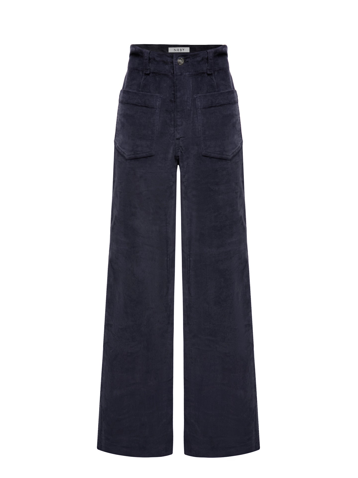 Kate cotton velvet jean - Carbon