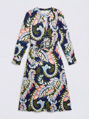 Keisha silk petal paisley print maxi dress | NRBY Clothing