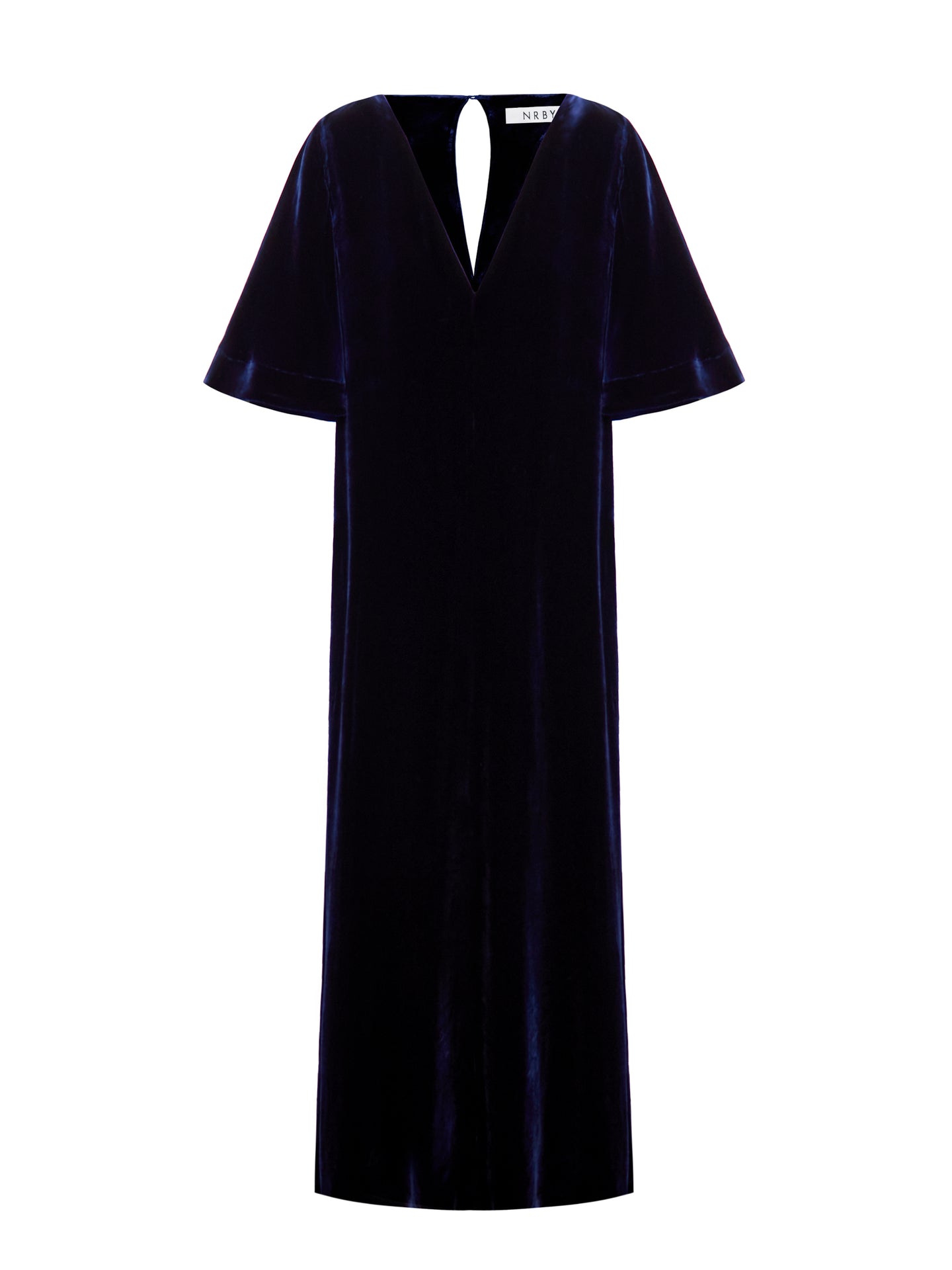 Kennedy silk blend velvet maxi dress - Midnight