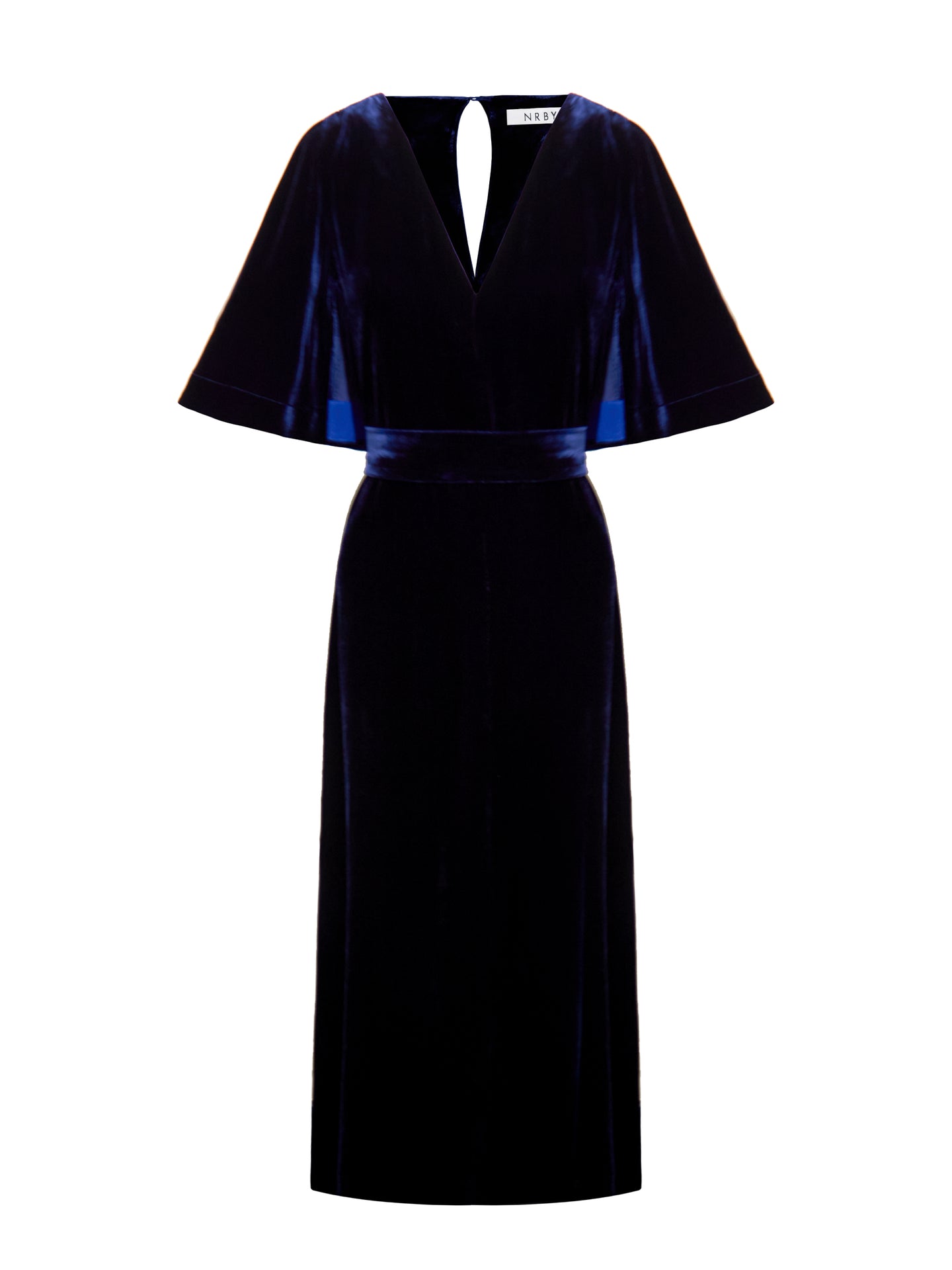 Kennedy silk blend velvet maxi dress - Midnight