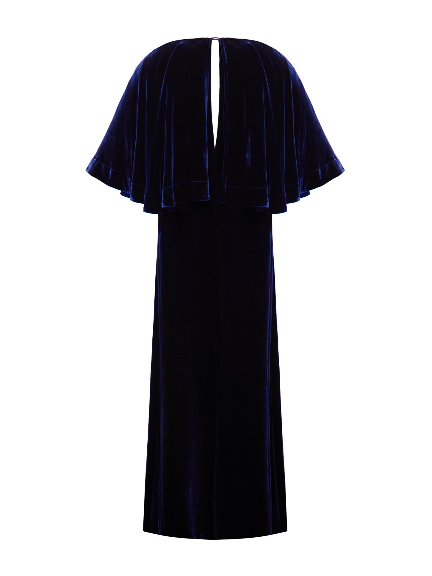 Kennedy silk blend velvet maxi dress - Midnight