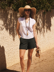 Laverne cotton double cloth top - White | NRBY Clothing