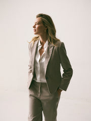 Lois cotton velvet jacket - Oyster