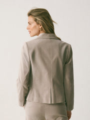 Lois cotton velvet jacket - Oyster