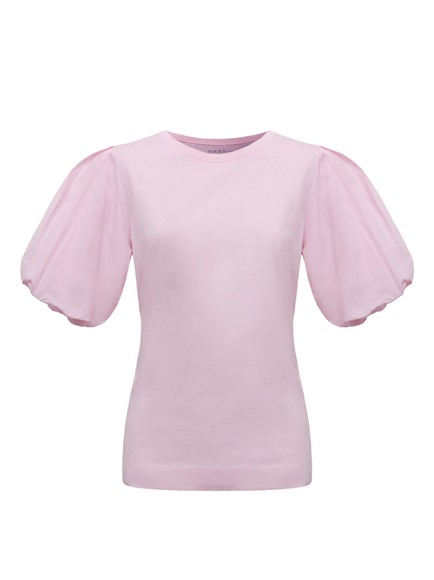 Livia cotton balloon sleeve T-shirt - Pink