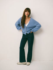 Maggie cashmere cardigan - Cornflower Blue | NRBY Clothing