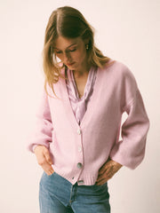 Maggie cashmere cardigan - Soft Pink | NRBY Clothing