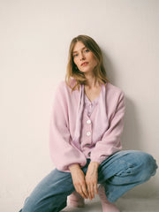 Maggie cashmere cardigan - Soft Pink | NRBY Clothing