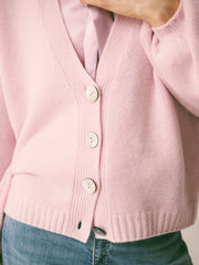 Maggie cashmere cardigan - Soft Pink | NRBY Clothing
