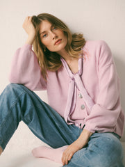 Maggie cashmere cardigan - Soft Pink | NRBY Clothing