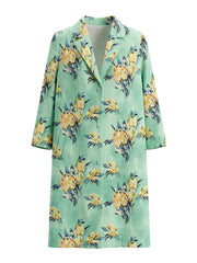 Elsie Linen Tulip Print Coat