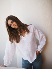 Mara linen shirt - White