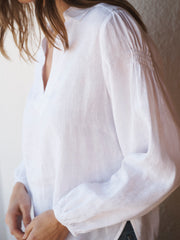 Mara linen shirt - White
