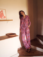 Margaux square paisley printed top