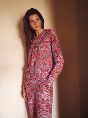 Margaux square paisley printed top