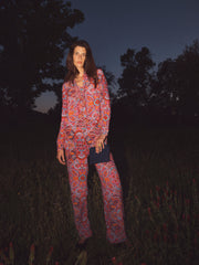 Thea square paisley printed trouser