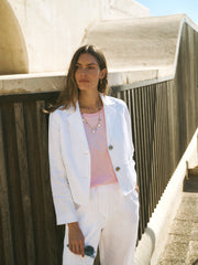 Marie linen jacket - White