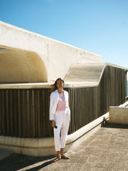 Marie linen jacket - White