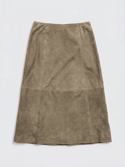Marsha suede skirt - Khaki | NRBY Clothing