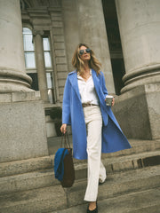 Maxine wool rich coat - Azure Blue | NRBY Clothing